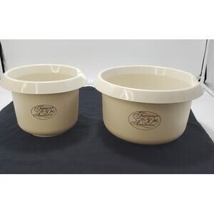Vintage Tupperware 30th Anniversary Mixing Bowls Set of 2, 1.5L & 3L